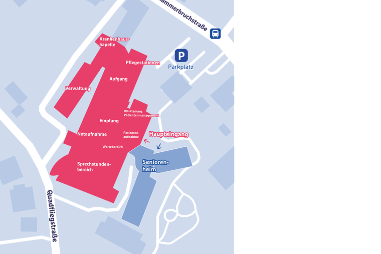 Lageplan der Eifelklinik St. Brigida